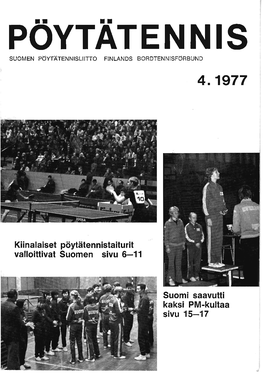 Poytat E N Nis Suomen Poytatennisliitto Finlands Bordtennisforbund 4.1977