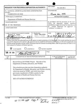 Department of Health, Education and Welfare (HEW) Records, 1937-1981