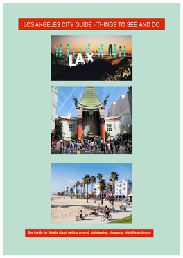 Los Angeles City Guide 2022