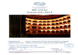 Bilancio Consuntivo 2014