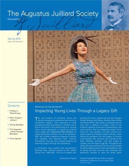 The Augustus Juilliard Society Newsletter