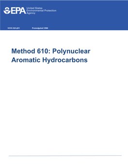 Polynuclear Aromatic Hydrocarbons