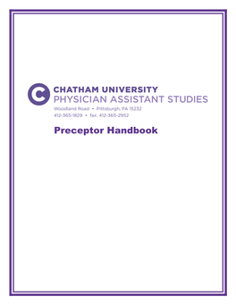 Preceptor Handbook