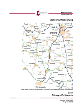 Verkehrsuntersuchung B257 Bitburg