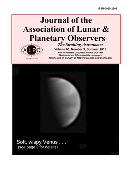 Journal of the Association of Lunar & Planetary Observers