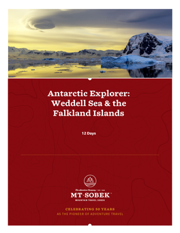 Antarctic Explorer: Weddell Sea & the Falkland Islands