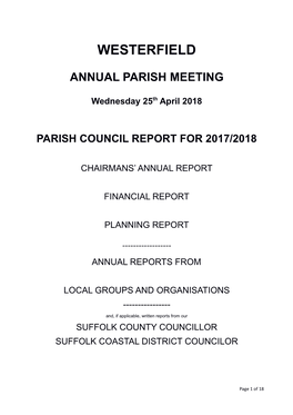 Annual Parish Meeting