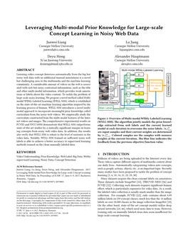 Leveraging Multi-Modal Prior Knowledge for Large-Scale Concept Learning in Noisy Web Data