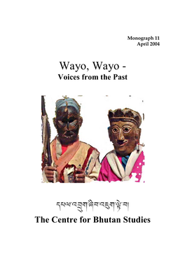 Wayo, Wayo - Voices from the Past