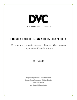 High School Graduate Study