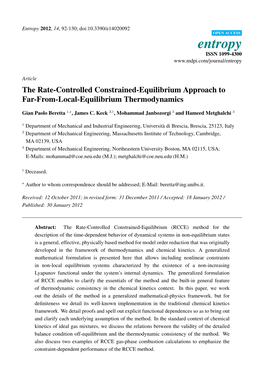 The Rate-Controlled Constrained-Equilibrium Approach to Far-From-Local-Equilibrium Thermodynamics