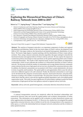 Exploring the Hierarchical Structure of China's Railway Network from 2008 to 2017