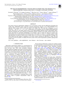 Trigonometric Parallaxes to 151 Nearby M Dwarf Systems