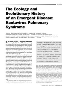 Hantavirus Pulmonary Syndrome