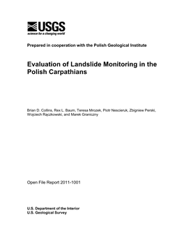 USGS Open File Report 2011-1001