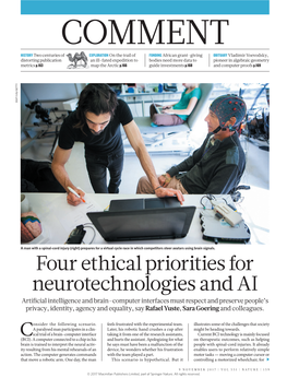 Four Ethical Priorities for Neurotechnologies and AI