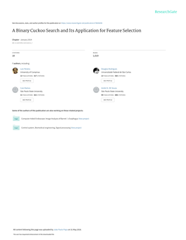 A Binary Cuckoo Search and Its Application for Feature Selection