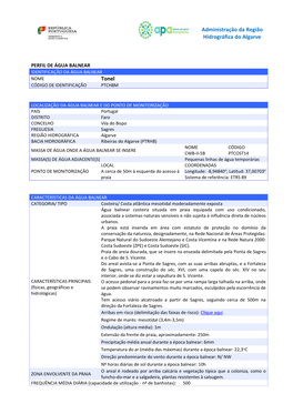 Administração Da Região Hidrográfica Do Algarve Tonel