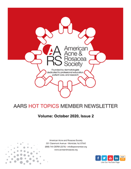 Aars Hot Topics Member Newsletter