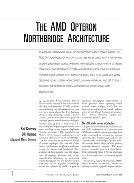 The Amd Opteron Northbridge Architecture