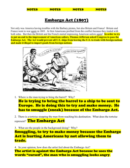 Embargo Act (1807) Represent?