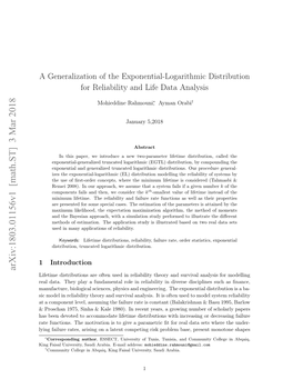 A Generalization of the Exponential-Logarithmic Distribution for Reliability and Life Data Analysis