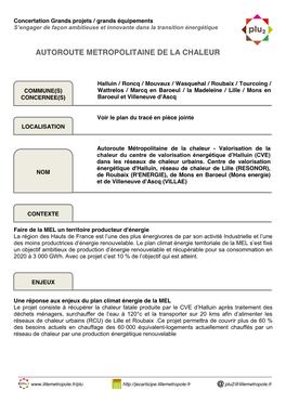 Réseaux De Chaleur Urbains (RCU)