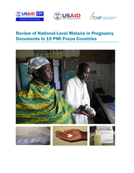 Review of National-Level Malaria in Pregnancy Documents in 19 PMI Focus Countries