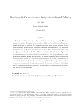 Insights from Sectoral Balances