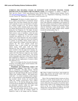 Evidence for Multiple Stages of Extensive Low Outflow Channel Floor Resurfacing in Southern Circum-Chryse, Mars