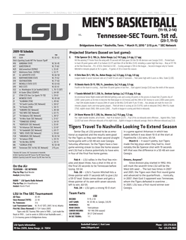 SEC Tourney Notes.Indd