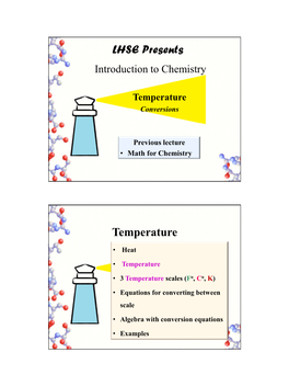 LHSE Presents Temperature