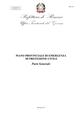 Provincia Di Rimini Con Indicazione Di Zona E Sottozona Di Allertamento