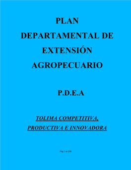 PDEA Tolima.Pdf