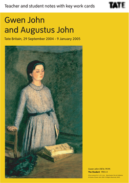 Gwen John and Augustus John Teachers' Pack