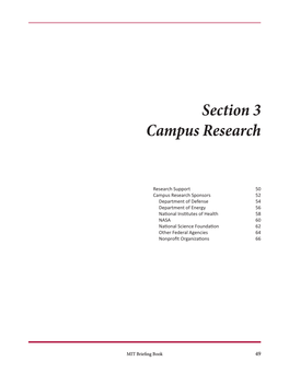 Section 3 Campus Research