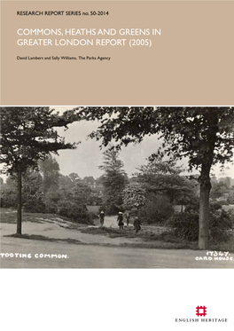 Commons, Heaths and Greens in Greater London Report (2005)