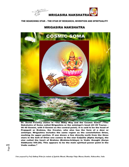 Nakshatra Mrigasira