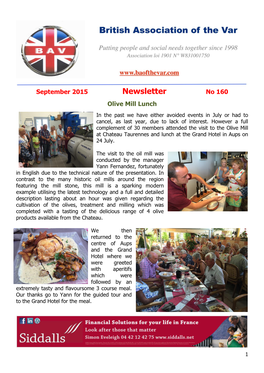 Newsletter No 160