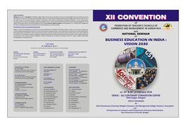 XII CONVENTION Business Education