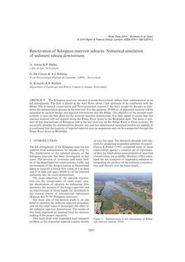 Reactivation of Klingnau Reservoir Sidearm: Numerical Simulation of Sediment Release Downstream
