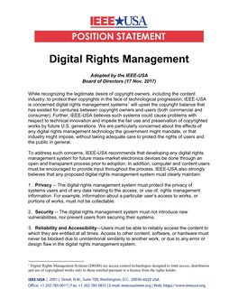 Digital Rights Management