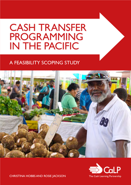Cash Transfer Programming in the Pacific