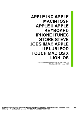 Apple Inc Apple Macintosh Apple Ii Apple Keyboard Iphone Itunes Store Steve Jobs Imac Apple Ii Plus Ipod Touch Mac Os X Lion Ios