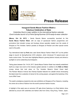 Press Release