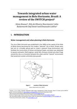 Belo Horizonte, Brazil: a Review of the SWITCH Project1