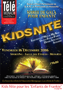 Kids Nite Pour Les "Enfants De Frankie" En Page 08