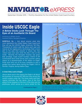 NAVIGAT Rexpress September-October 2015 • Monthly Newsletter for the United States Coast Guard Auxiliary