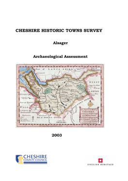 Alsager Archaeological Assessment