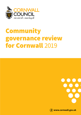 Community Governance Review for Cornwall 2019